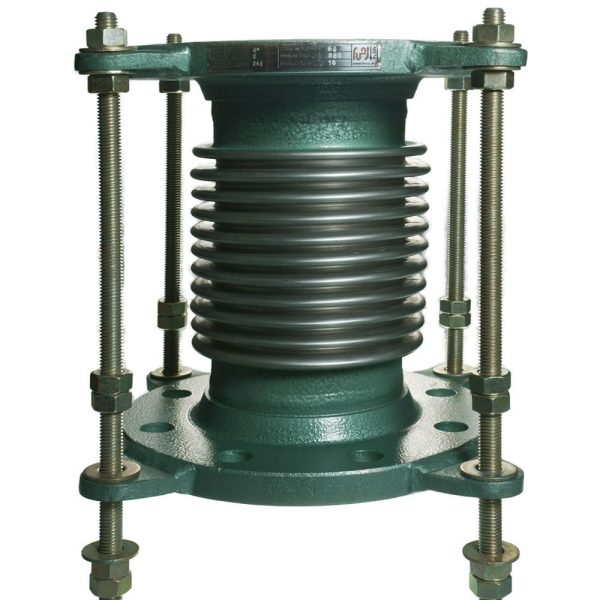 لرزه گیر آکاردئونی فلنج دار مهاردار