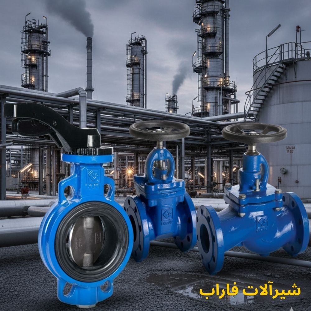 شیرهای چدنی فاراب